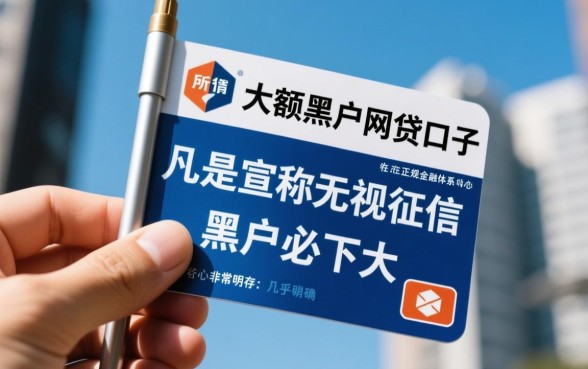 大额黑户网贷口子有哪些2026