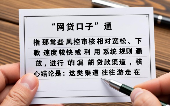 网贷口子是什么意思