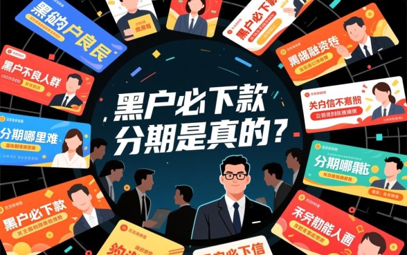 黑户必下款的分期哪里能申请