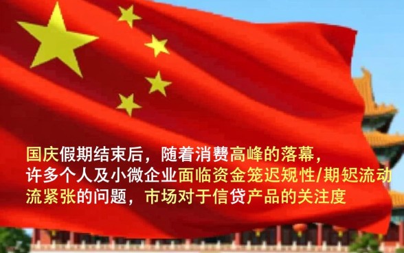 国庆后下款的口子有哪些
