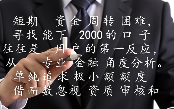 能下200的口子哪里有