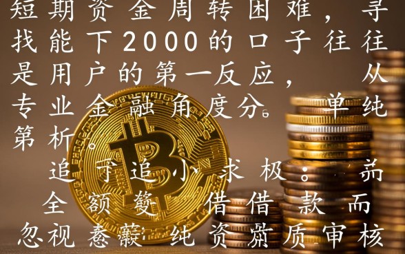 能下200的口子哪里有