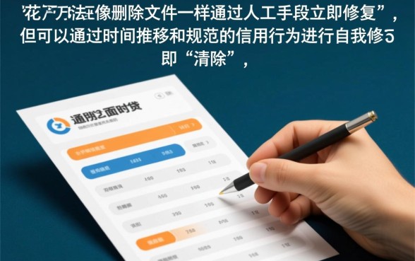 征信花了怎么恢复最快消除