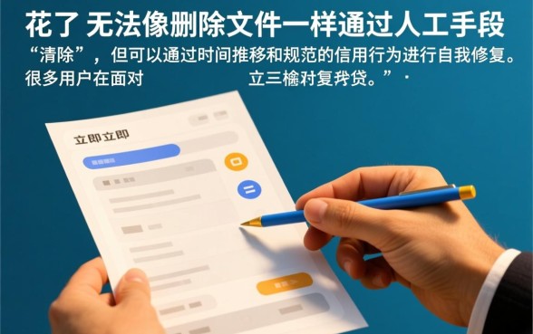 征信花了怎么恢复最快消除