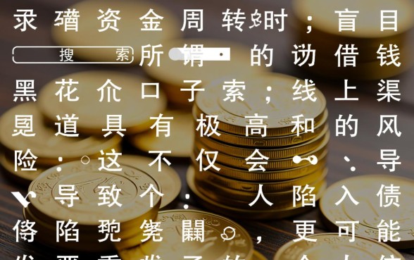 借钱黑花口子线上怎么申请