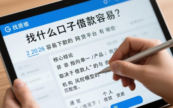 2026容易下款的网贷平台有哪些
