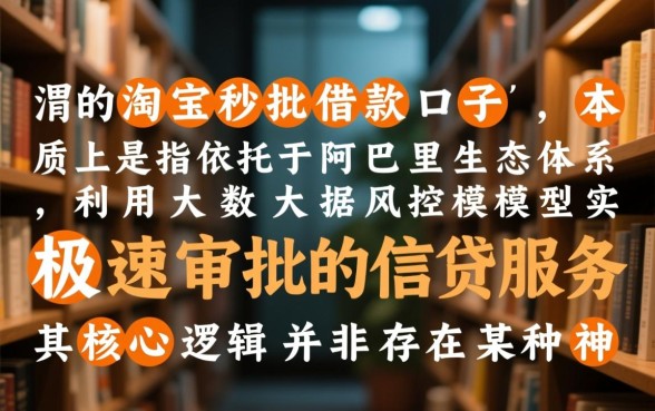 淘宝秒批借款口子有哪些