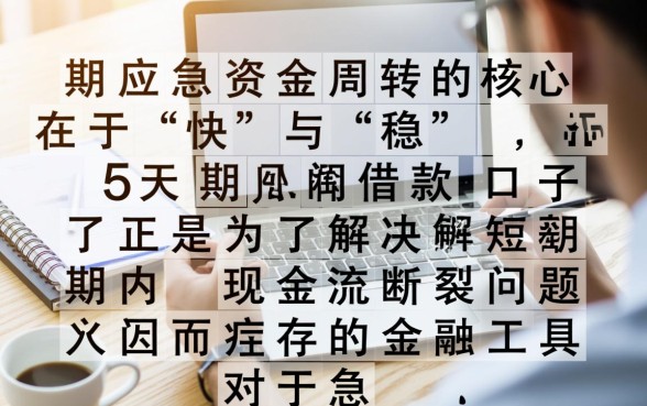 哪里有5天期限借款口子