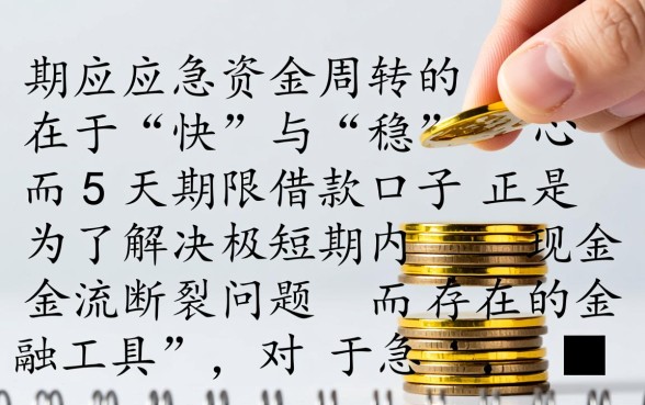 哪里有5天期限借款口子