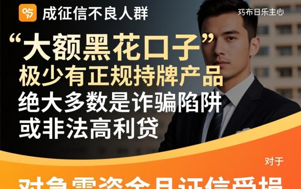 2026年最新无视征信的大额黑户口子