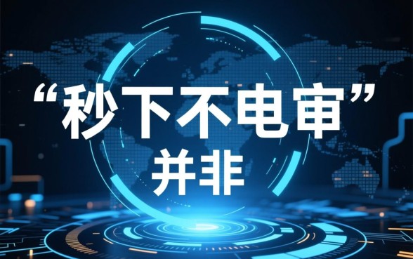 秒下不电审的口子有哪些