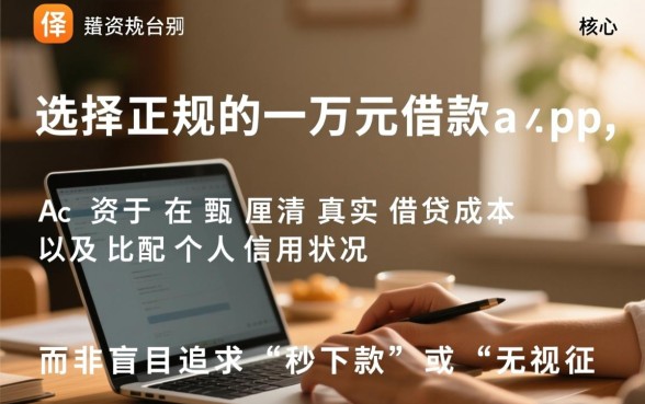 一万元借款app怎么申请