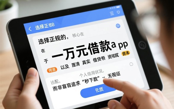 一万元借款app怎么申请