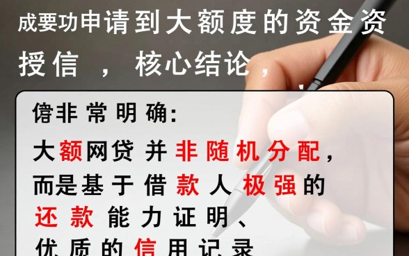 可以贷大额的网贷有哪些