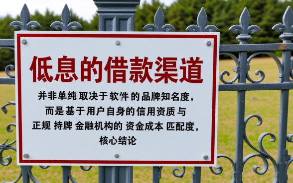 哪个借钱软件利息最低又正规