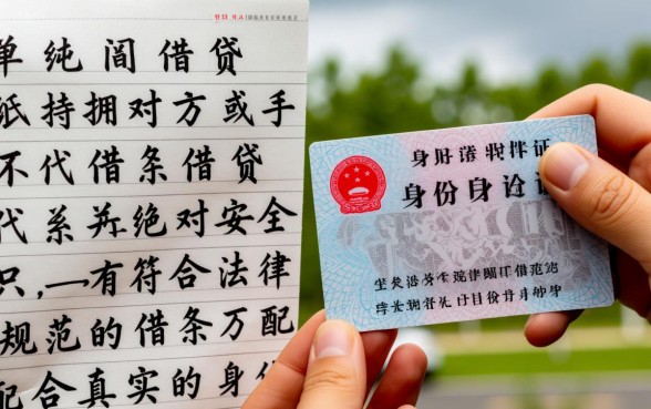 用身份证借条借钱有效吗