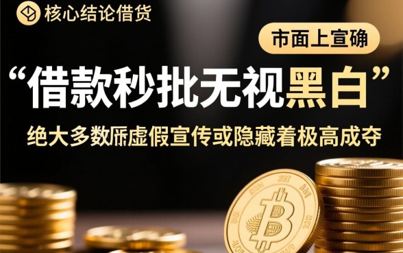 借款秒批无视黑白的口子是真的吗