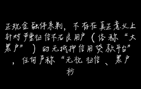 2026最新不看征信的口子