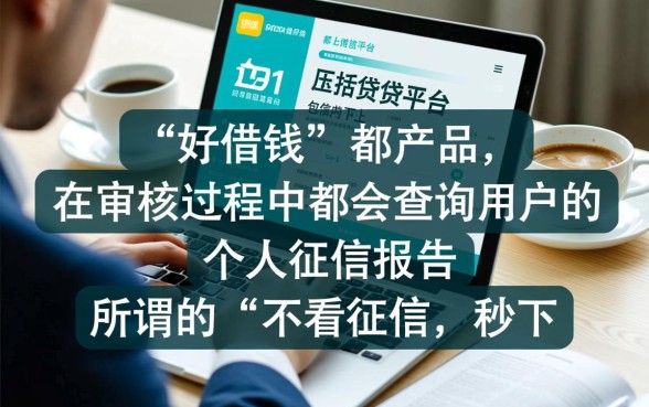 好借钱查不查征信黑户能下款吗