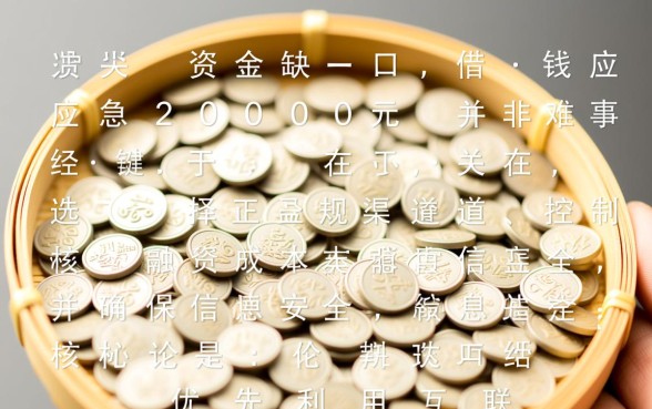 借钱应急2000哪里可以秒下款