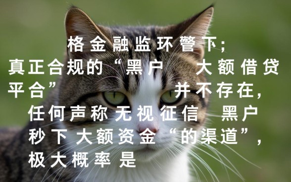 黑户大额借贷平台哪里有
