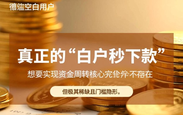 白户秒下款的网贷有哪些