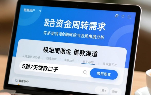 5到7天贷款口子怎么申请