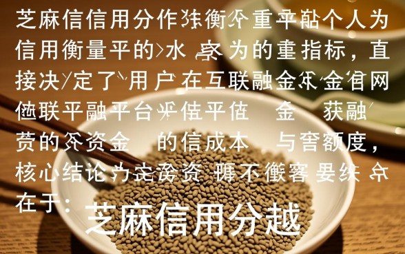 芝麻信用借钱利息高不高