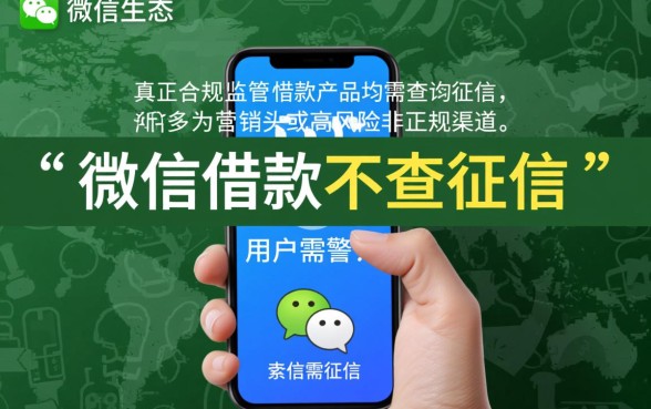 微信借款不查征信是真的吗