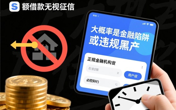大额借款无视征信怎么申请