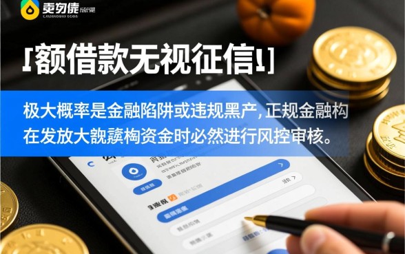 大额借款无视征信怎么申请