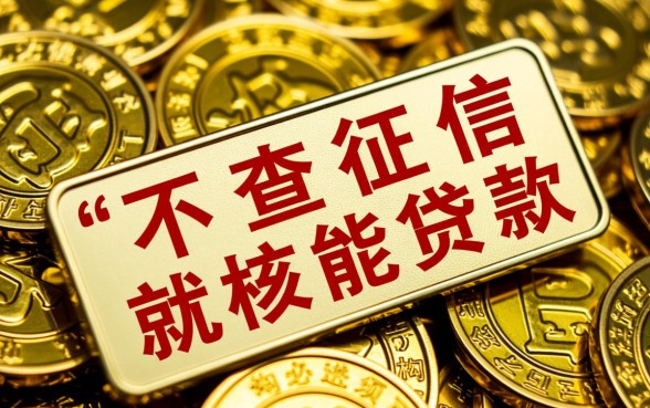 不查征信就能贷款是真的吗