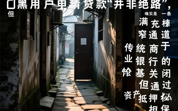 征信大数据黑了哪里还能借钱