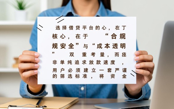 在众多借贷平台中怎么选