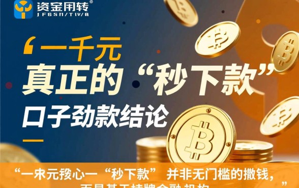一千元秒下款的口子怎么申请