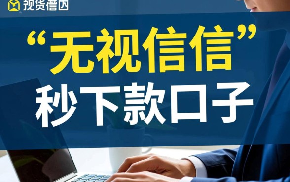 秒下款口子无视征信是真的吗