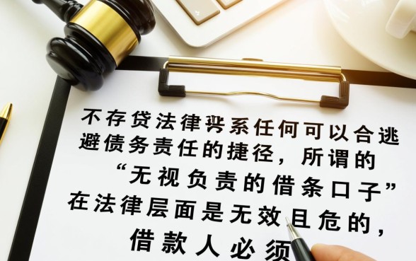 无视负责的借条口子是真的吗