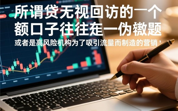 无视回访的大额口子怎么申请