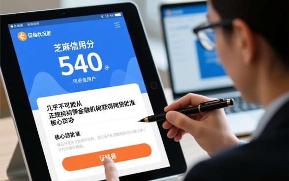 征信黑芝麻信用分540能网贷吗,征信不好怎么贷款 征信黑芝麻信用分540能网贷吗