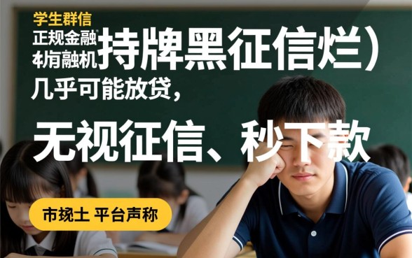 黑户学生哪个平台通过率高