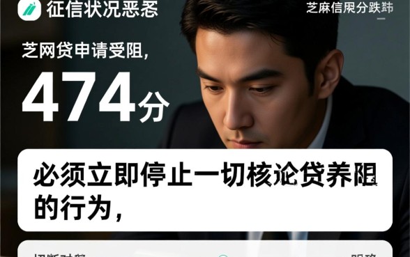 征信黑了怎么申请网贷,芝麻分474能下款吗 征信黑了怎么申请网贷
