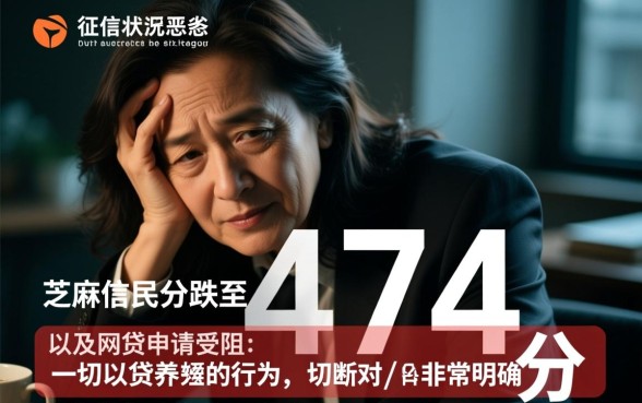 征信黑了怎么申请网贷,芝麻分474能下款吗 征信黑了怎么申请网贷