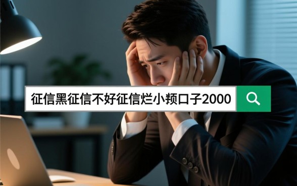 征信不好怎么借2000?有哪些小额口子秒下款 征信不好怎么借2000