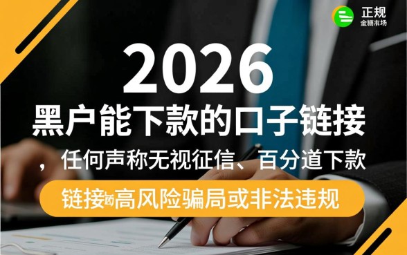 2026年黑户能下款的口子链接有哪些