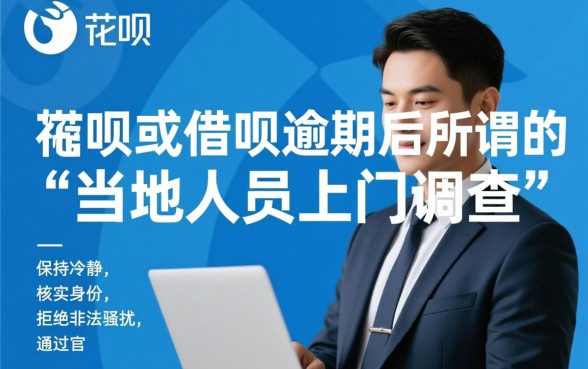 花呗借呗逾期当地人员找我调查怎么办