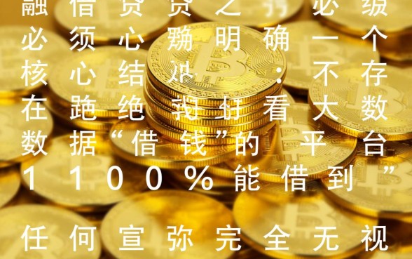 不看大数据借钱的平台100