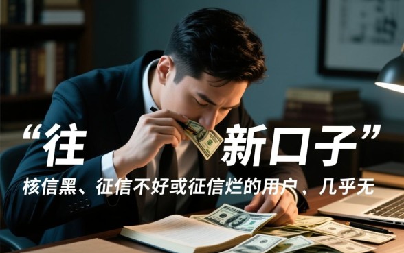 极速网贷新口子征信黑能下款吗