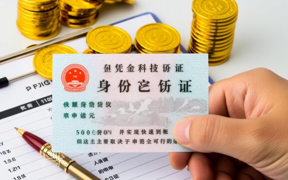 身份证借钱5000马上到账是真的吗