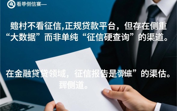 哪个贷款平台不看征信最容易贷到款的