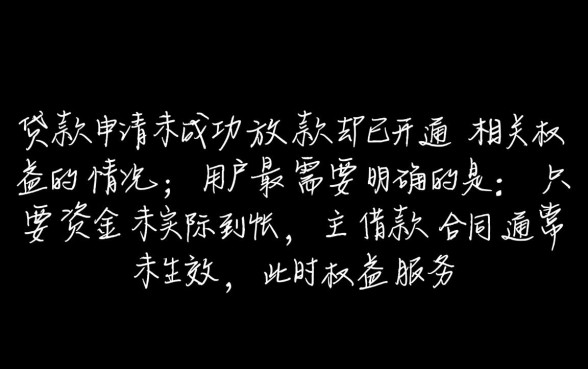 你我贷开通了权益但没有下款怎么取消